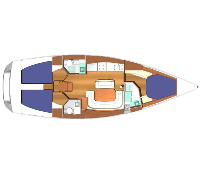 Dufour 425 GL Trinquette