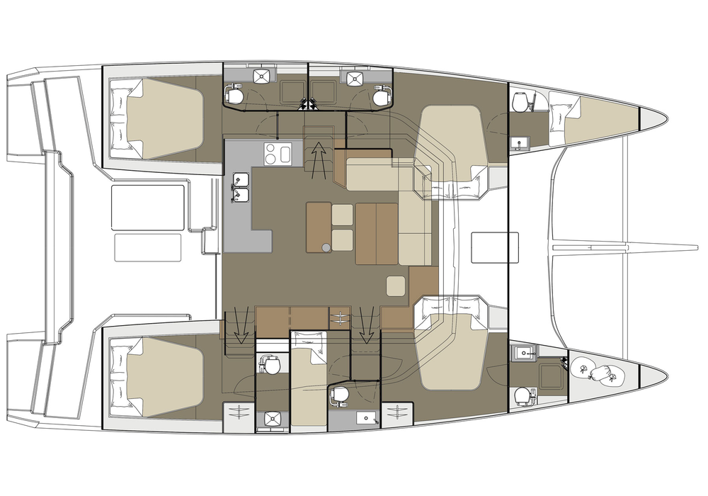 Dufour 48 Catamaran Paradise Planet