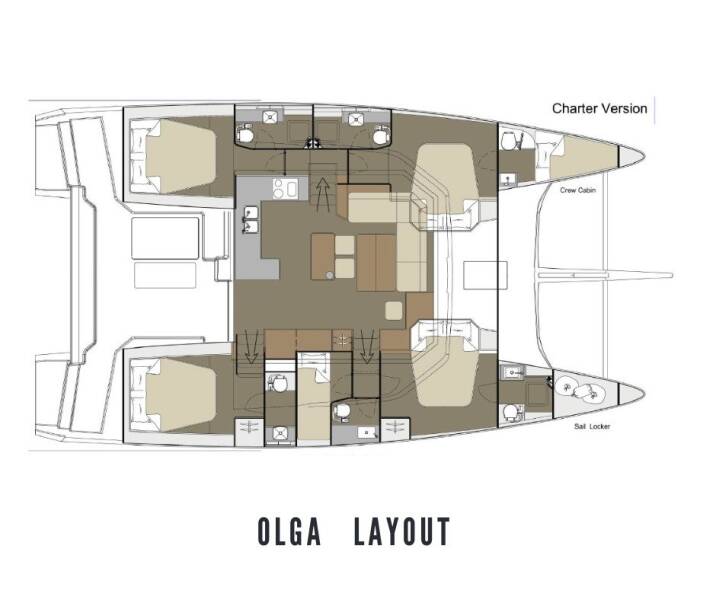 Dufour 48 Catamaran Olga