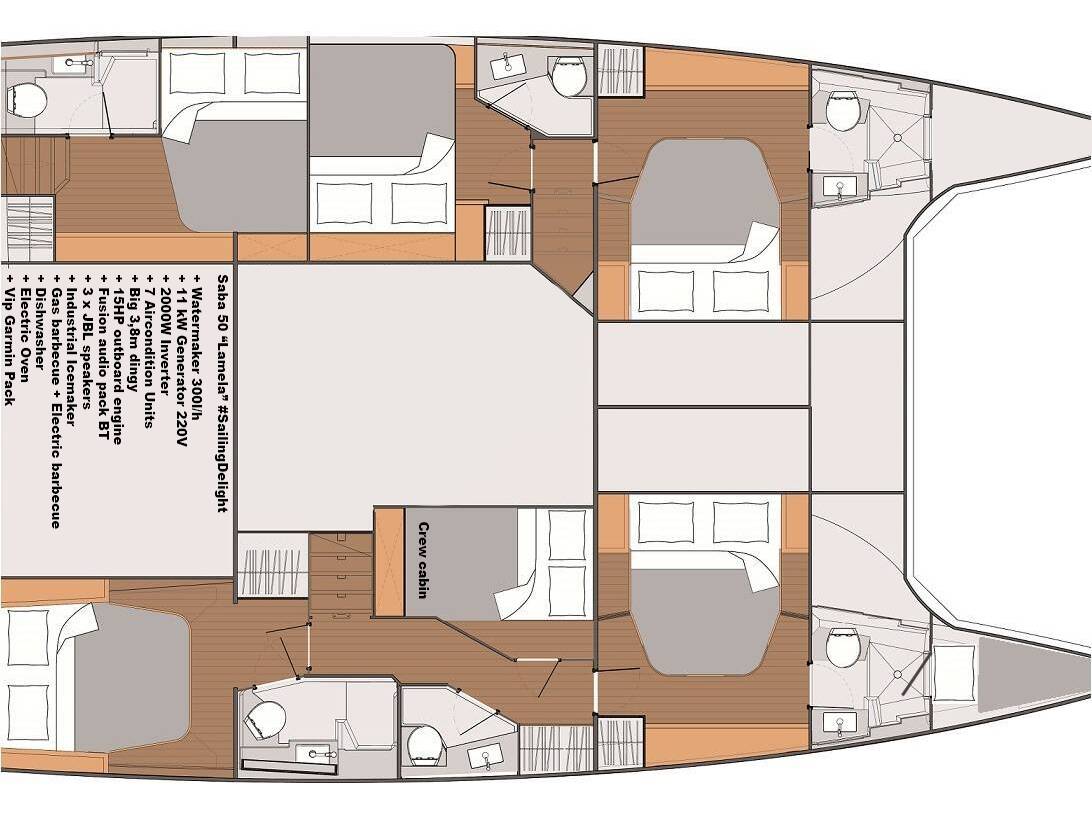 Fountaine Pajot Saba 50 Lamela