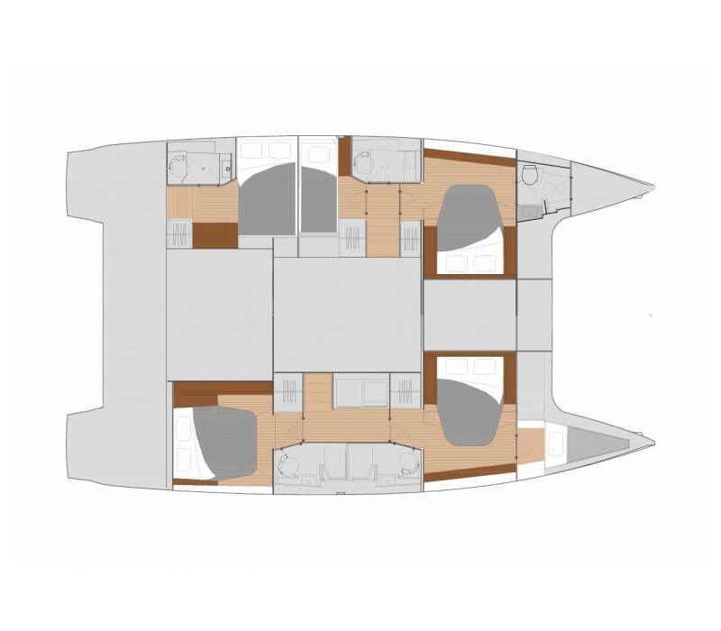 Fountaine Pajot Saona 47 Quintet Red Rose