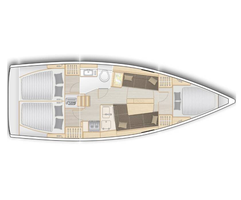 Hanse 348- 3 cab. Nausicaa