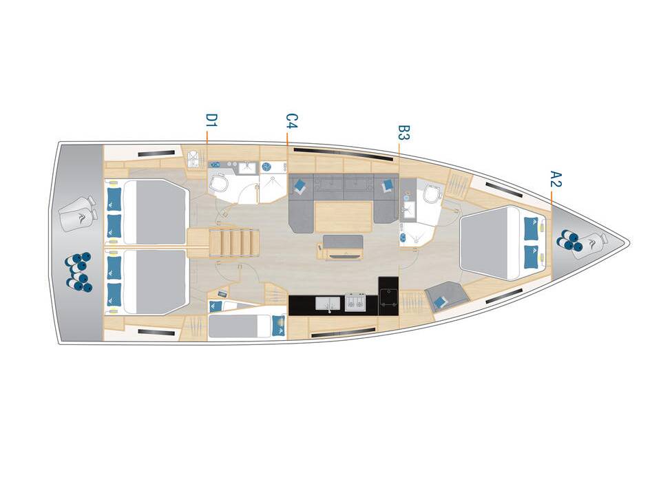 Hanse 460 Binlik Owner's