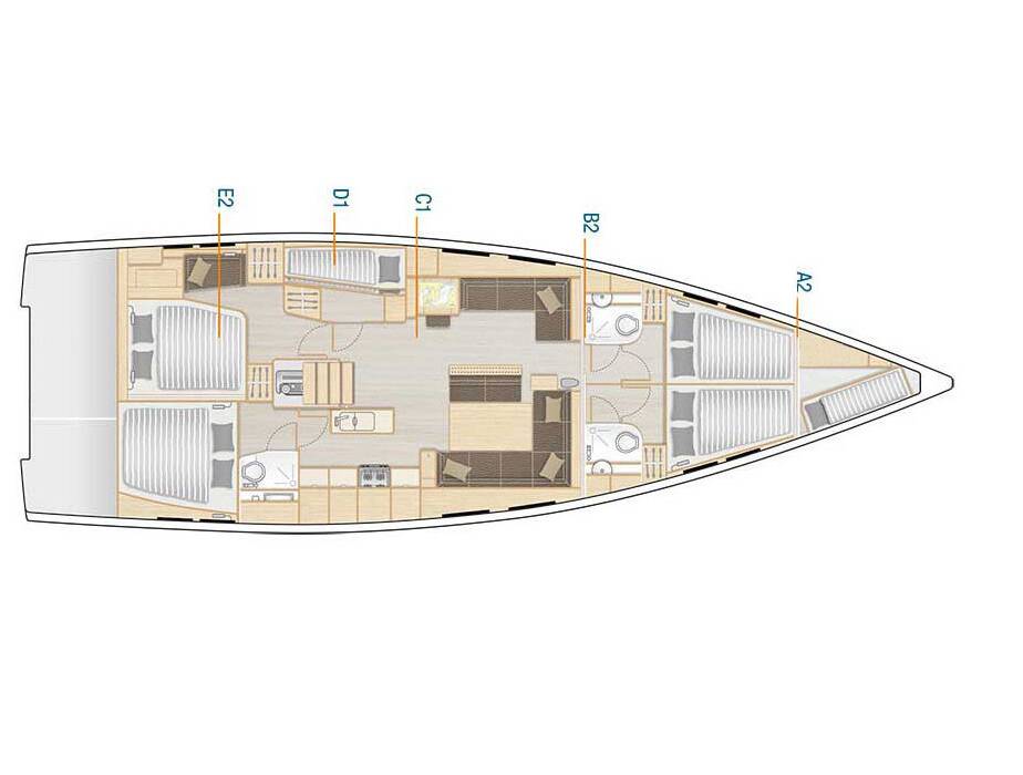 Hanse 548 Stargazing